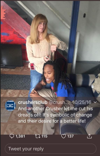 Now deleted Crushers Club tweet.